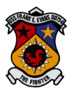 USS Frank E. Evans DD-754 Ship Patch