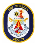 USS Russell DDG-59 Ship Patch