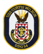 USS Curtis Wilbur DDG-54 Ship Patch