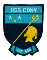 USS Cony DD-508 Ship Patch