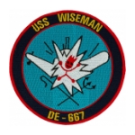 USS Wiseman DE-667 Ship Patch
