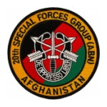 20th Special Forces Group Afghanistan Patch