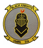 Marine Fighter Attack Squadron VMFA-314 Black Knights Patch