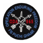 Special Forces ODA-965 OIF Patch(Hook Closure Backing)