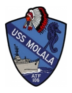 USS Molala ATF-106 Ship Patch
