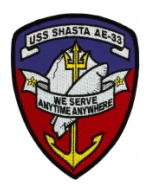 USS Shasta AE-33 Ship Patch