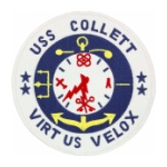 USS Collett DD-730 Ship Patch