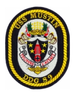 USS Mustin DDG-89 Ship Patch