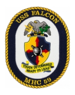 USS Falcon MHC-59 Ship Patch