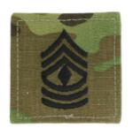 Army First Sergeant with Velcro backing (Multicam w/Black)
