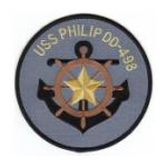 USS Philip DD-498 Ship Patch