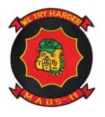 Marine Air Base Squardron MABS-11 Patch