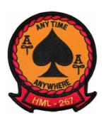 Marine Light Helicopter Squadron HML-267 Patch (ANY TIME ANYWHERE)