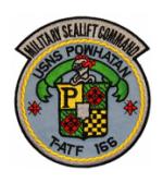 USNS Powhatan T-ATF-166 Ship Patch
