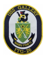 USS Gallery FFG-26 Ship Patch