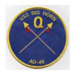 USS Big Horn AO-45 Ship Patch