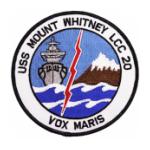 USS Mount Whitney LCC-20 Ship Patch