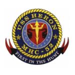 USS Heron MHC-52 Ship Patch