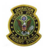 Operation Desert Storm Patch U.S.  Army