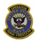 Operation Iraqi Freedom Patch U.S. Navy