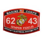 USMC MOS 6243 Aircraft Electrical Systems Tech Patch