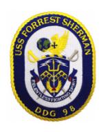 USS Forrest Sherman DDG-98 Ship Patch