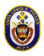 USNS Lewis B. Puller MLP-3 Ship Patch