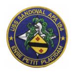 USS Sandoval APA-194 (Ense Petit Placidam) Ship Patch
