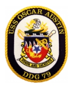 USS Oscar Austin DDG-79 Ship Patch