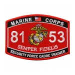USMC MOS 8153 Security Force Cadre Trainer Patch