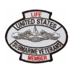 Life Member United States Submarine Veterans Patch