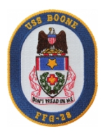 USS Boone FFG-28 Ship Patch