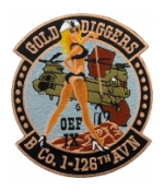 B Company 126th Aviation (Gold Diggers) Patch