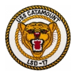 USS Catamount LSD-17 Ship Patch