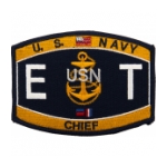 USN RATE ET Electronics Technician Chief Patch