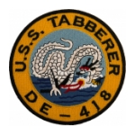 USS Tabberer DE-418 Ship Patch