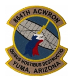 Air Force 864th Aircraft Control And Warning Squadron Yuma, Arizona Patch