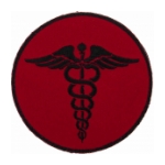 EMS Red Morale Patch With Hook Backing