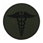 EMS Olive Drab Green Morale Patch With Hook Backing