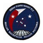 Air Force 222nd Communication Maintenance Flight Patch