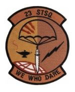 Air Force 23rd Special Tactics Squadron (We Who Dare) Desert Patch