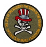 Operation Iraqi Freedom Uncle Sam Skull & Cross Bones Patch