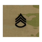 Army Scorpion Staff Sergeant E-6 Rank Sew-On (Unfinished Edge)