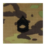 Army Scorpion Sergeant First Class E-7 Rank Sew-On (Unfinished Edge)
