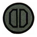31st Armored Brigade Patch Foliage Green (Velcro Backed)