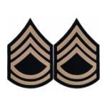Technical Sergeant Sleeve Chevron (Khaki Stripe)