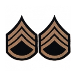 Staff Sergeant Sleeve Chevron (Khaki Stripe)