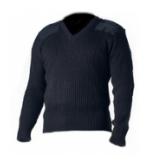 GI Style Acrylic V-Neck Sweater (Black)