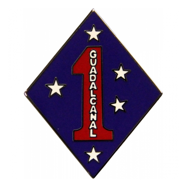 1st Marine Division Combat Service I.D. Badge
