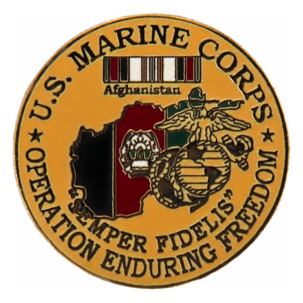 Operation Enduring Freedom U.S. Marines Pin